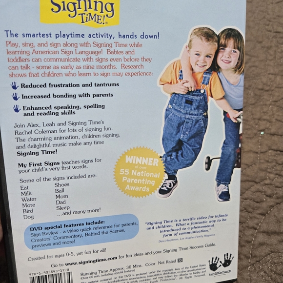 Signing Time ASL DVD 3 pack series, Volume 1 - 3 Ages 0-5 My First Signs - Picture 5 of 14
